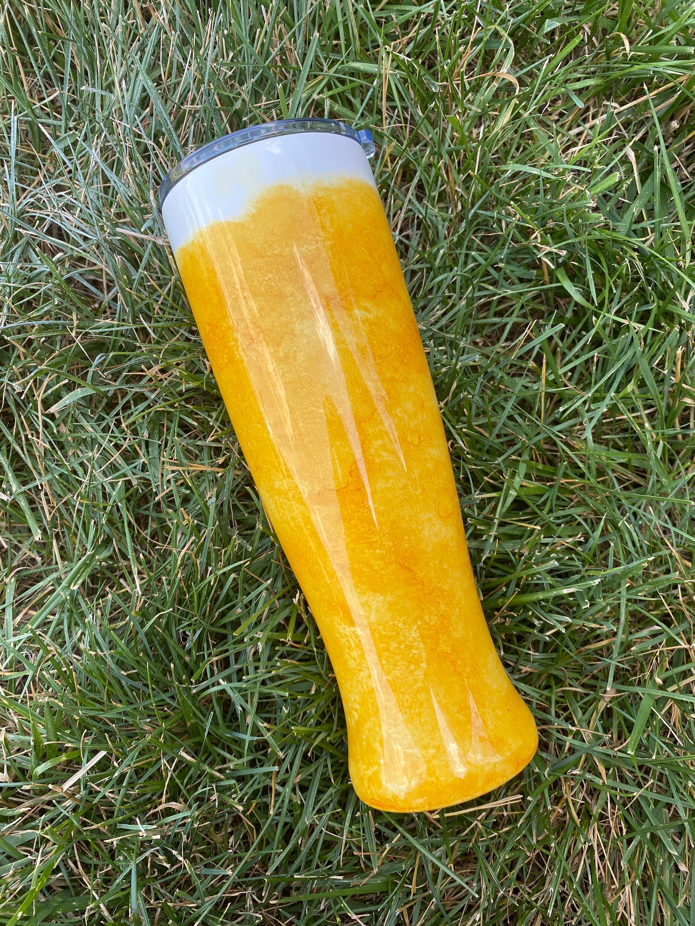 BEER TUMBLER Pilsner glass tumbler beer mens tumbler Etsy