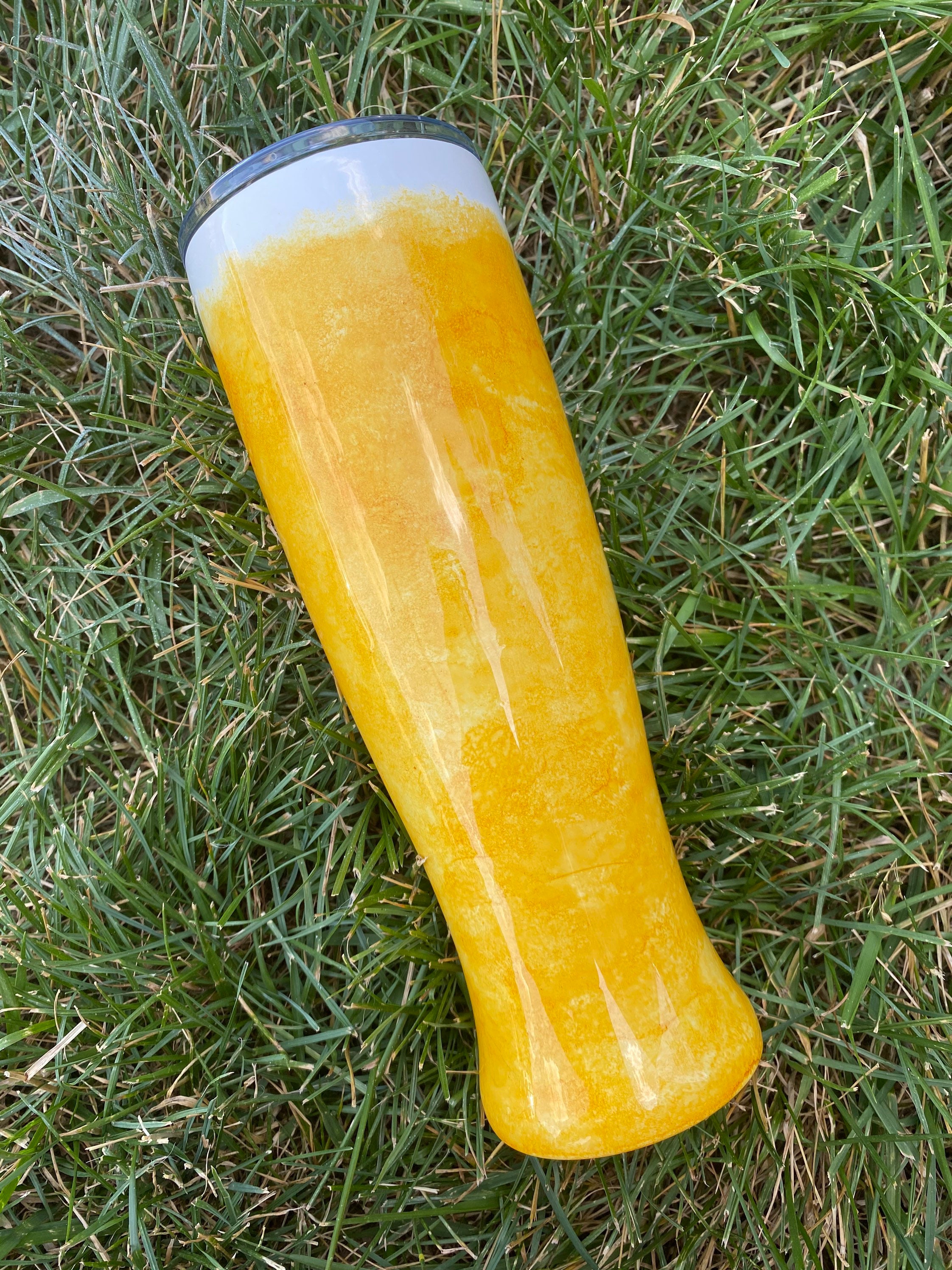 BEER TUMBLER Pilsner glass tumbler beer mens tumbler Etsy