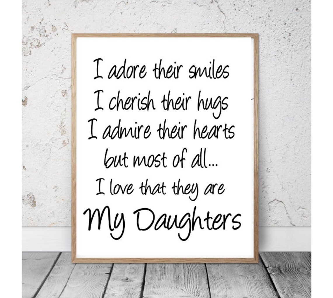 YOU PRINT My Daughters digital Printable file wood sign | Etsy