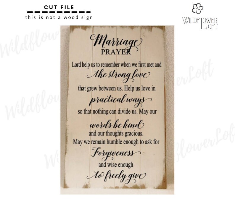Download Svg Marriage Prayer Digital Svg File Make Your Own Sign Etsy