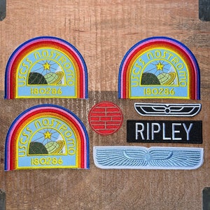 Alien Ellen Ripley Uniforme USCSS Nostromo Combinaisons Crew Set Patchs Brodés Fer Sur Coudre Patch Badge DIY Adjudant Prop Costume image 1