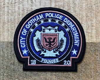 Batman City of Gotham Police Department Badge LANYARD ID Holder Keychain