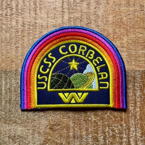 Alien Romulus Uniform Schulteraufnäher USCSS Corbelan Weyland Shirt Crew Besticktes Bügelbild Aufnäher DIY Tyler Kay Andy Rain Carradine Prop