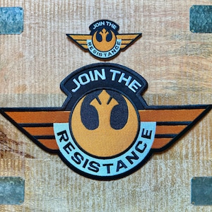 Star Wars Join The Resistance Set Of Embroidered Patches Iron On Sew Badge Patch DIY Costume The Mandalorian - Demogorgon Patches