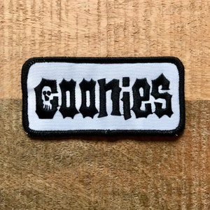 The Goonies Crew Jacket Brodé à coudre ou à repasser sur patch badge patch DIY Costume Mouth Data Chunk Mikey Brand Andy - Demogorgon Patches DP