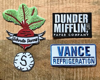  Dunder Mifflin Inc - The Office Embroidered Patch - 2x3  (Iron-On)