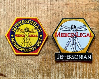 Bones Temperance Brennan Outdoor And Lab Coat Uniform Embroidered Patch Sew On Iron On Badge Patch DIY Prop Jeffersonian Hodgins Costume