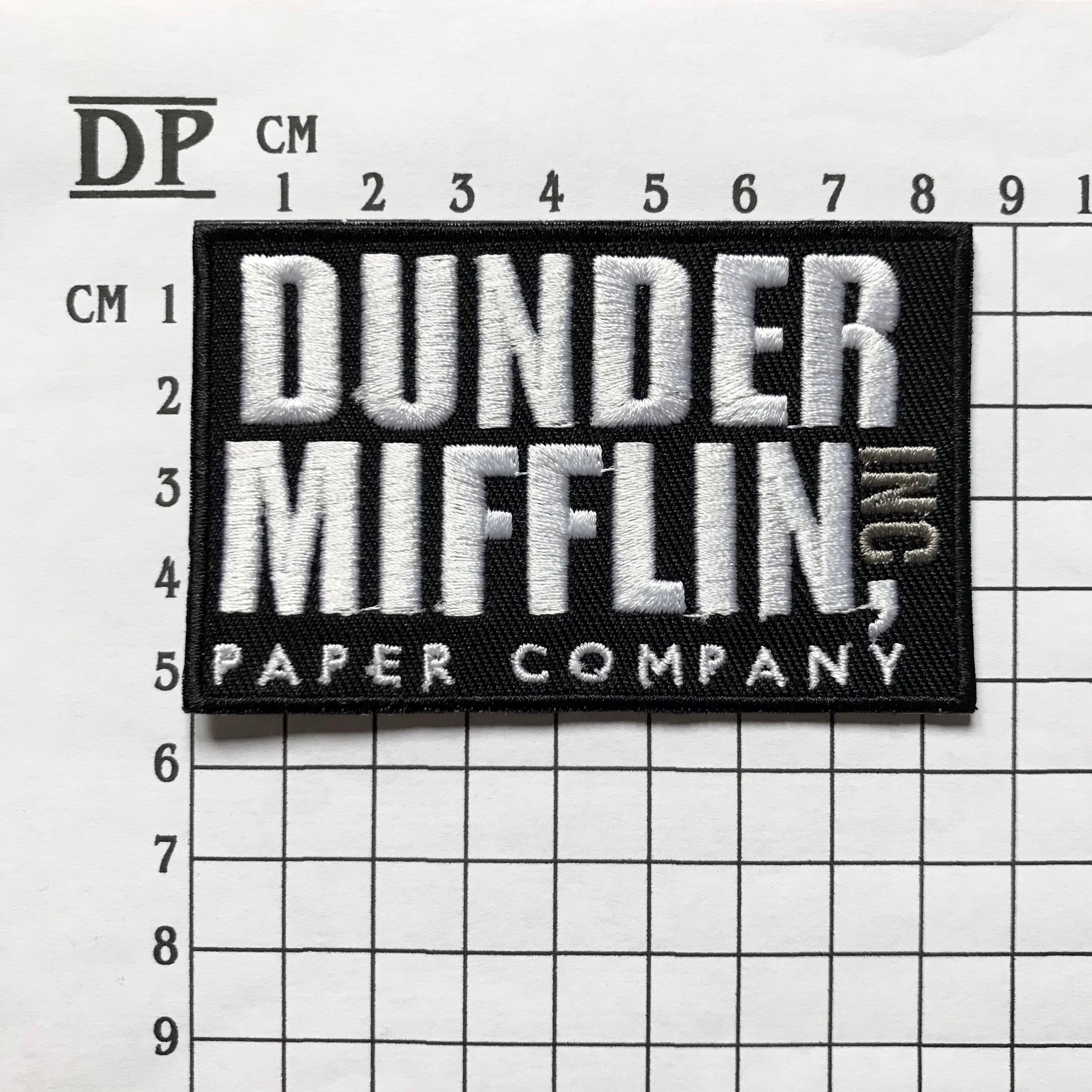 NBC The Office Dunder Mifflin Paper Company Box Logo Embroidered Iron on  Patch – Patch Collection