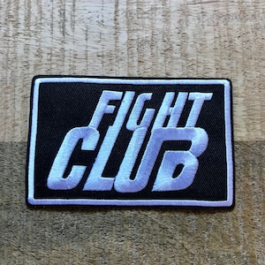 Toppa ricamata ispirata al Fight Club da cucire su toppa termoadesiva per costume fai da te - toppe Demogorgon - DP