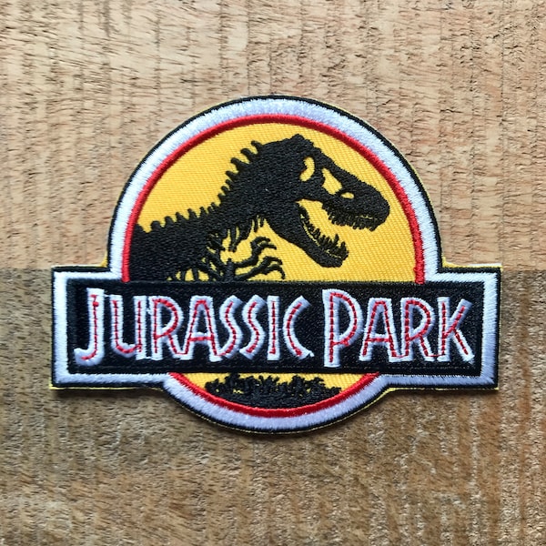 Jurassic Park John Ray Arnold Uniform Crew Écusson brodé à coudre ou à repasser sur badge DIY Costume InGen Dennis Nedry Dr Ian Malcolm Sorna