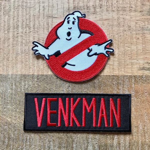 Ghostbusters Uniform Embroidered Sew On Iron On Patch Badge Parche Stantz Venkman Zeddemore Spengler DIY Costume - Demogorgon Patches - DP