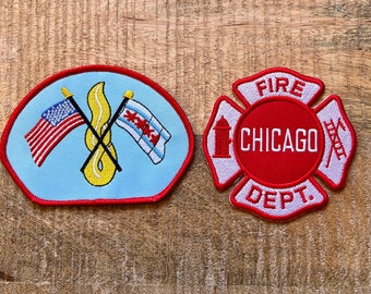 Chicago Fire Firefighter Uniform Costume Patch Fer brodé sur coudre sur badge DIY TV Show Prop Matthew Casey Kelly Severide Gabby Dawson