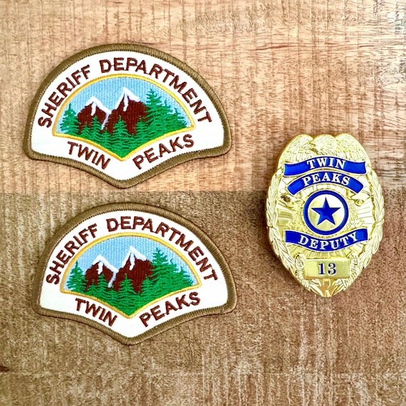 Twin Peaks Kids Size Police Sheriff Department Embroidered Sew on
