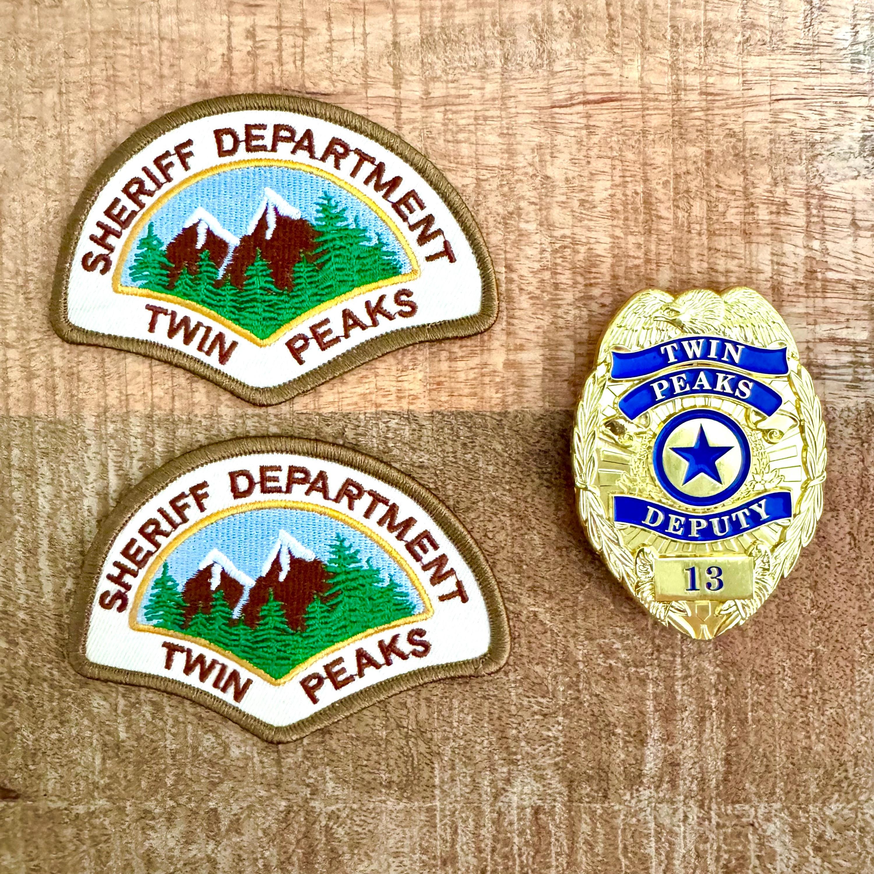 Twin Peaks Kids Size Police Sheriff Department Embroidered Sew on