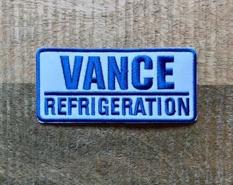 The Office Vance Refrigeration Uniform Costume Patch Embroidered Sew On Iron On Badge Patch DIY Bob Phyllis Scranton - Demogorgon Patches