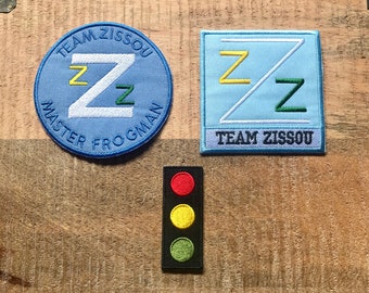 Life Aquatic Team Zissou Costume Crew Uniforme Écusson brodé à coudre sur badge Patch DIY Master Frogman – Demogorgon Patches – DP