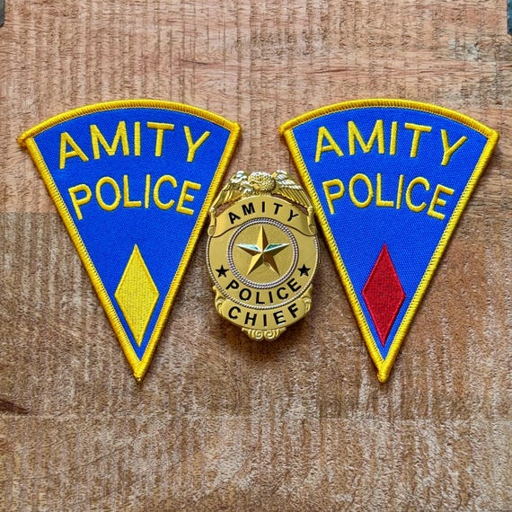 ジョーズ アミティ警察署長 マーティン・ブロディ 刺繍パッチ アイロン