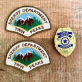Twin Peaks Police Sheriff Department Full Set Embroidered Iron On Sew Patch And Badge 13 DIY Prop Dale Cooper Andy Brennan Hawk Harry Truman product logo