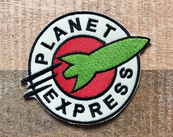 Futurama Planet Express Crew-Patch, echte Uniform, bestickt, zum Aufbügeln, Abzeichen, DIY-Kostüm – Demogorgon-Patches – DP