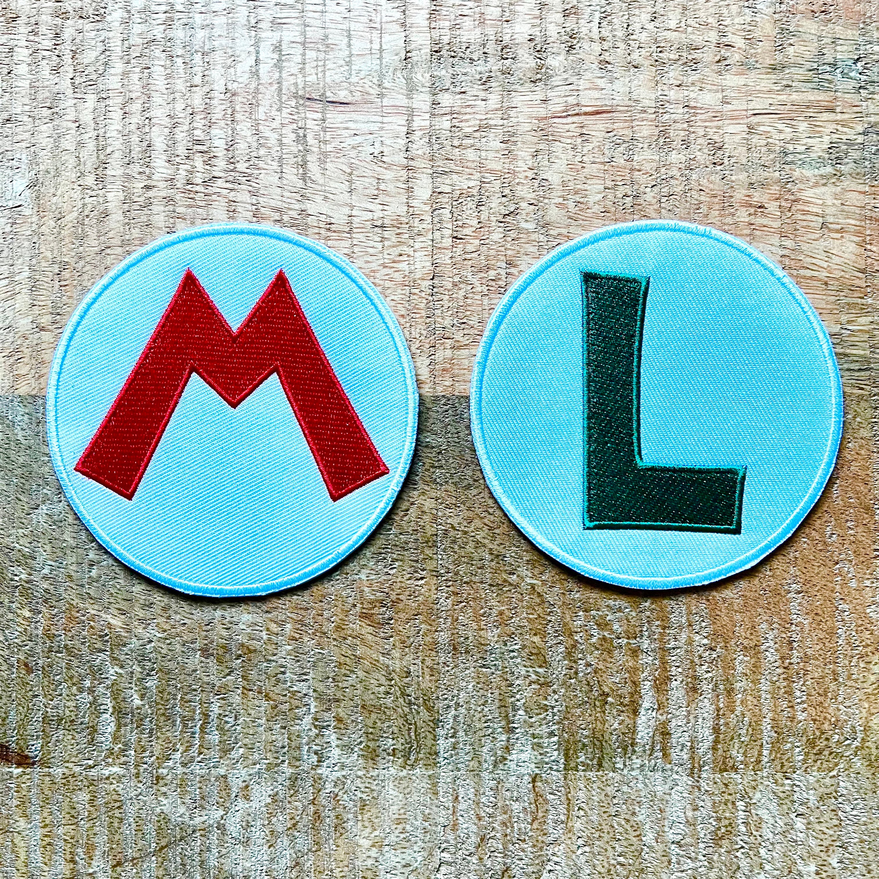 Super Mario Bros Mario & Luigi Hat Embroidered Patch Sew On Iron On Badge Patch DIY Costume Uniform Kart World Party 2 3 Demogorgon Patches