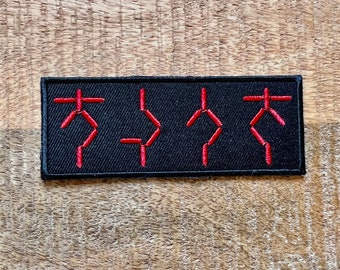 Predator Countdown Self Destruct Device Patch Embroidered Iron On Sew Badge DIY Prop XX121 Costume Major Alan Dutch Schaefer Prey Scar Vs