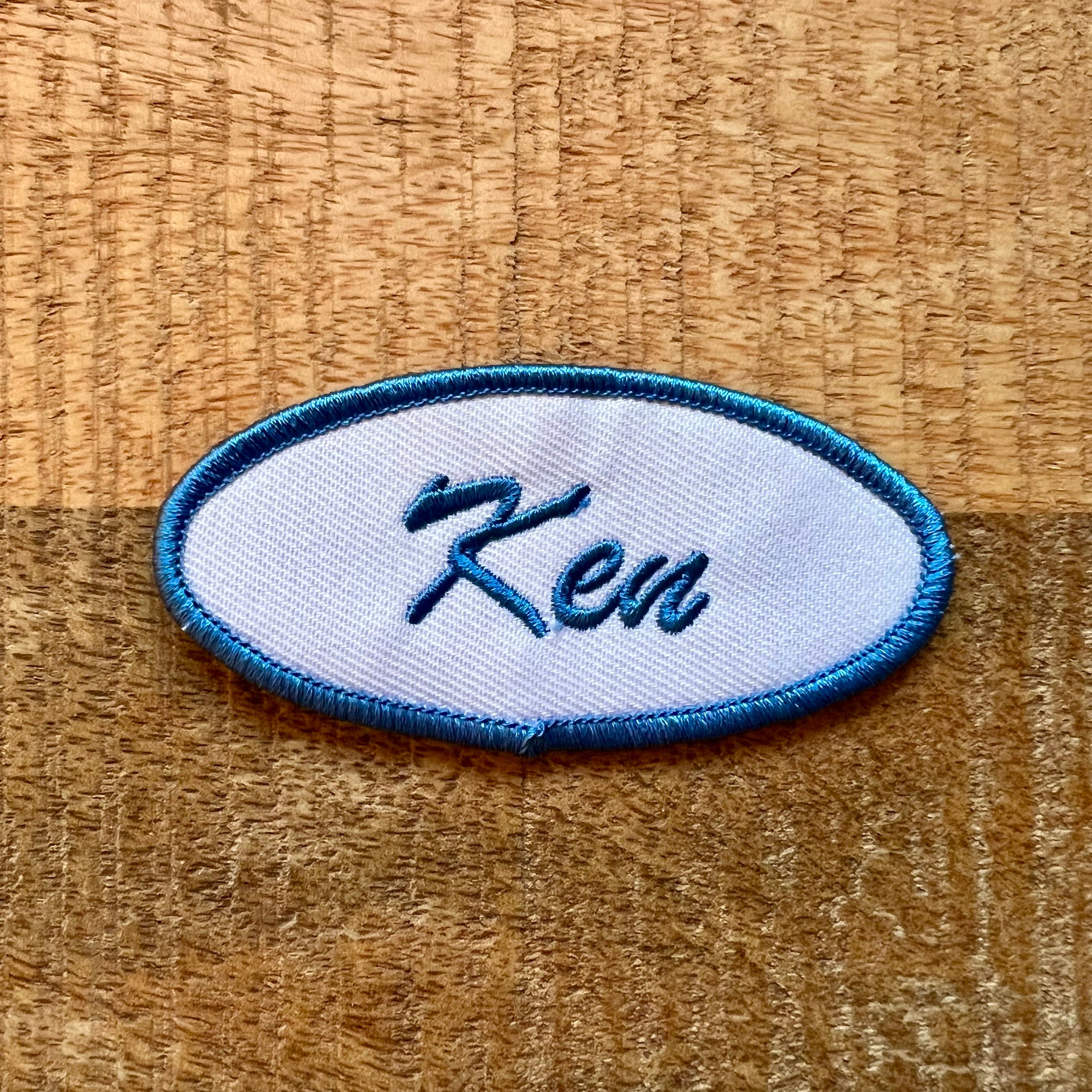 barbie-ken-name-tag-costume-patch-embroidered-iron-on-sew-etsy-australia