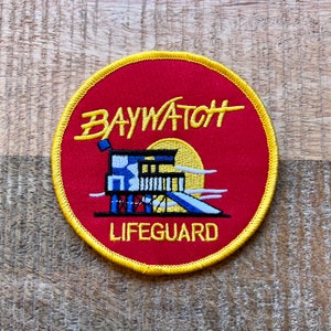 Bay Watch Life Guard Uniform Embroidered Sew On Iron On Patch Badge Patch DIY Costume Baywatch Lifeguard - Demogorgon Patches DP