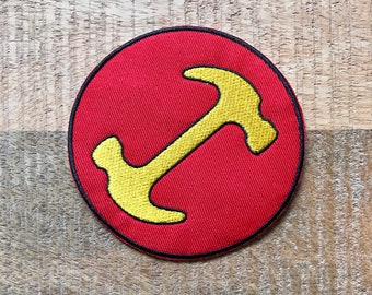 Simpsons stenhuggare broderad sy-på stryk-på lapp badge lapp Homer den store stenhuggaren gör-det-själv-kostym - Demogorgon lappar DP