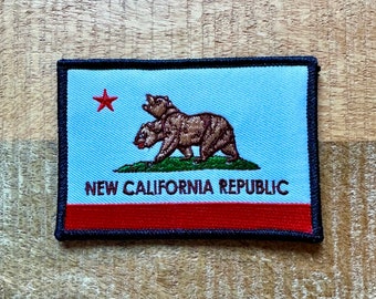 Fallout New California Republic Embroidered Patch Iron On Sew Sleeve Arm Badge DIY NCR Prop Costume FNV Tandi Mojave Trooper Rangers Uniform