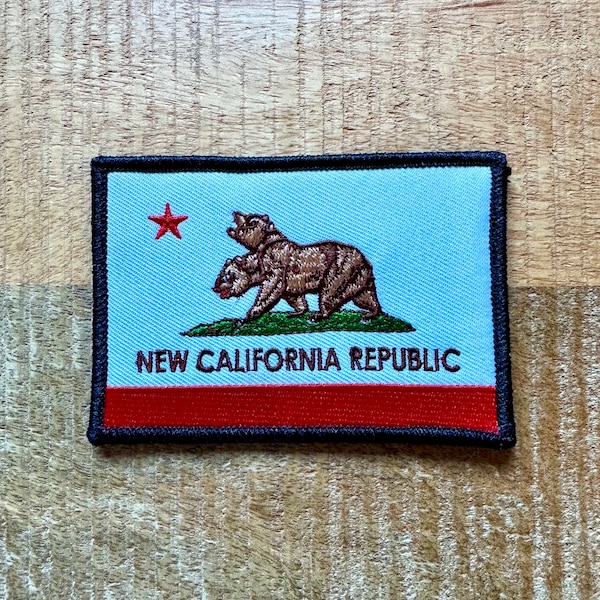 Fallout New California Republic Embroidered Patch Iron On Sew Sleeve Arm Badge DIY NCR Prop Costume FNV Tandi Mojave Trooper Rangers Uniform