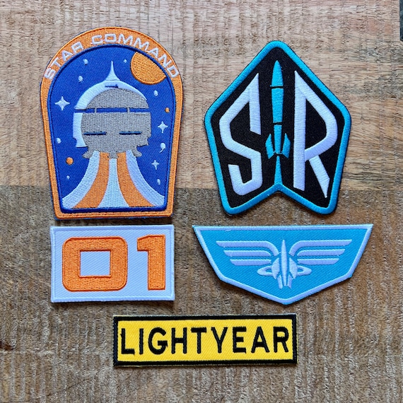 Lightyear Space Ranger Radish Mission Uniform Embroidered Patch Iron on Sew Badge Star Command Prop DIY Pixar Buzz Alisha Hawthorne Sox Zurg Etsy
