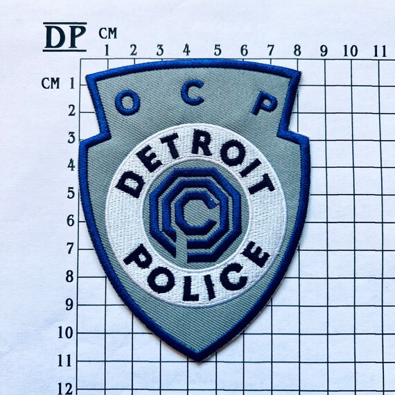 Robocop Detroit Police Uniform Patch Embroidered Iron on Sew