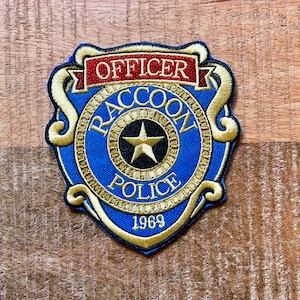 Resident Evil RPD Raccoon Police Department Embroidered Patch Uniform Iron On Sew Badge DIY Leon Kennedy Costume Prop S.T.A.R.S. 1969 City