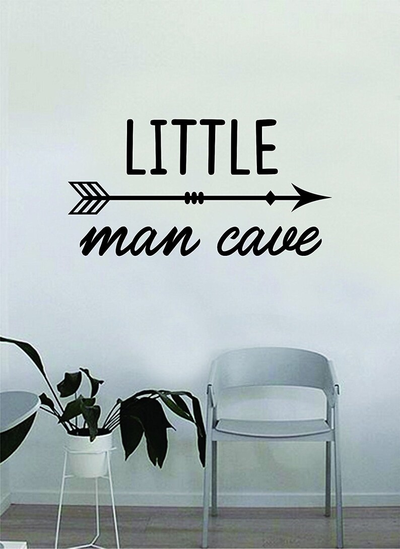 Little Man Cave Decal Sticker Wall Vinyl Decor Art Home Etsy