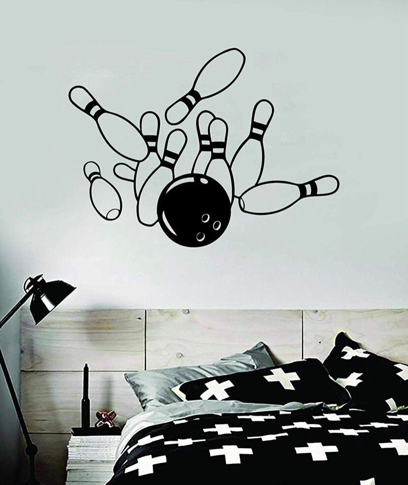 Bowling Pins v2 Wall Decal Sticker Bedroom Living Room Art Etsy