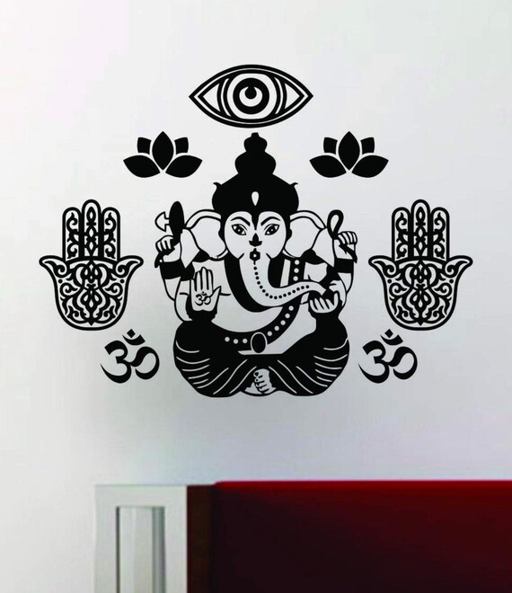 Meditate Om Lotus Vinyl Sticker Waterproof Decal