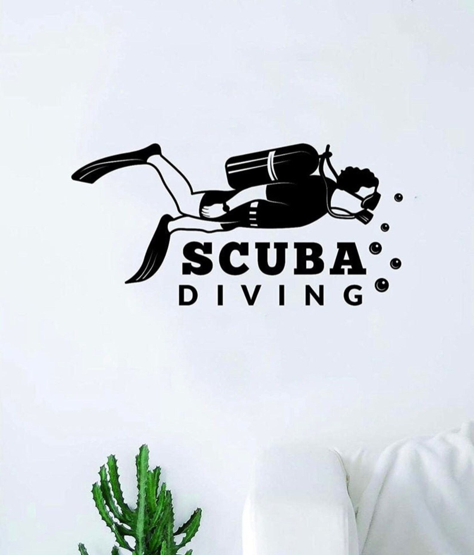 Scuba Diving Wall Decal Home Decor Sticker Art Vinyl Room Etsy