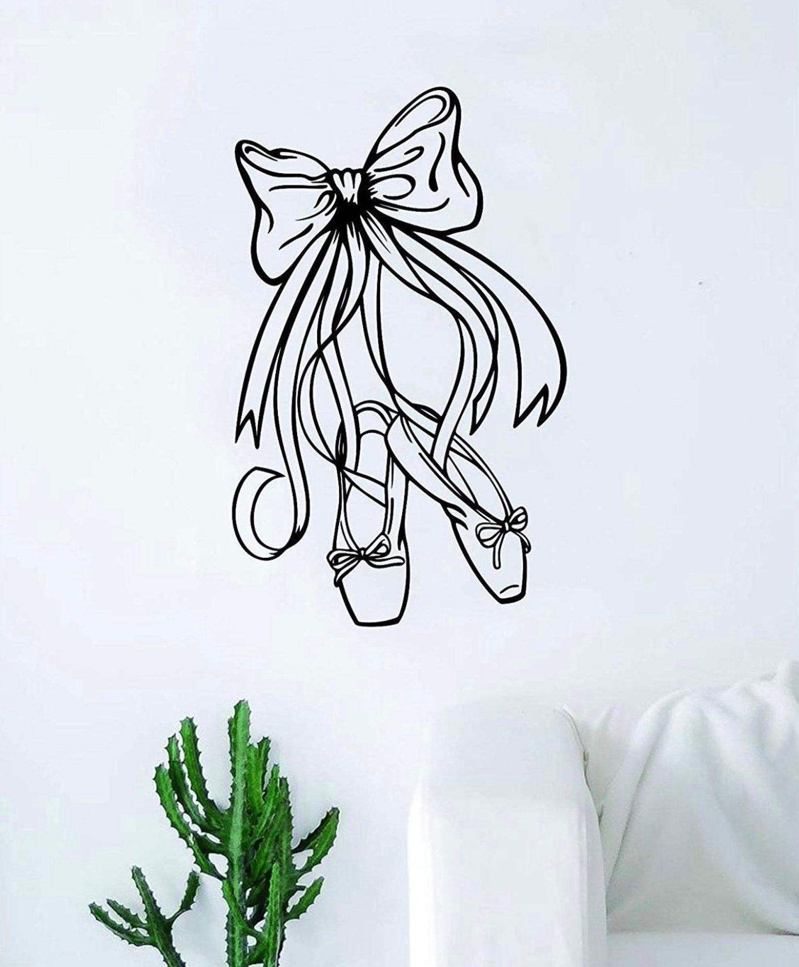 dance shoes wall decal sticker bedroom home room art vinyl inspirational decor teen girls ballet dancer nursery baby