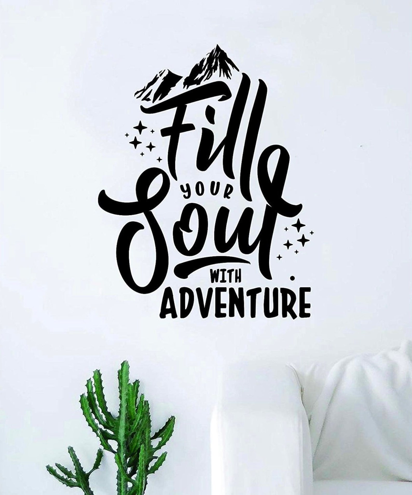 Fill Your Soul with Adventure Decal Sticker Vinyl Art Bedroom Etsy