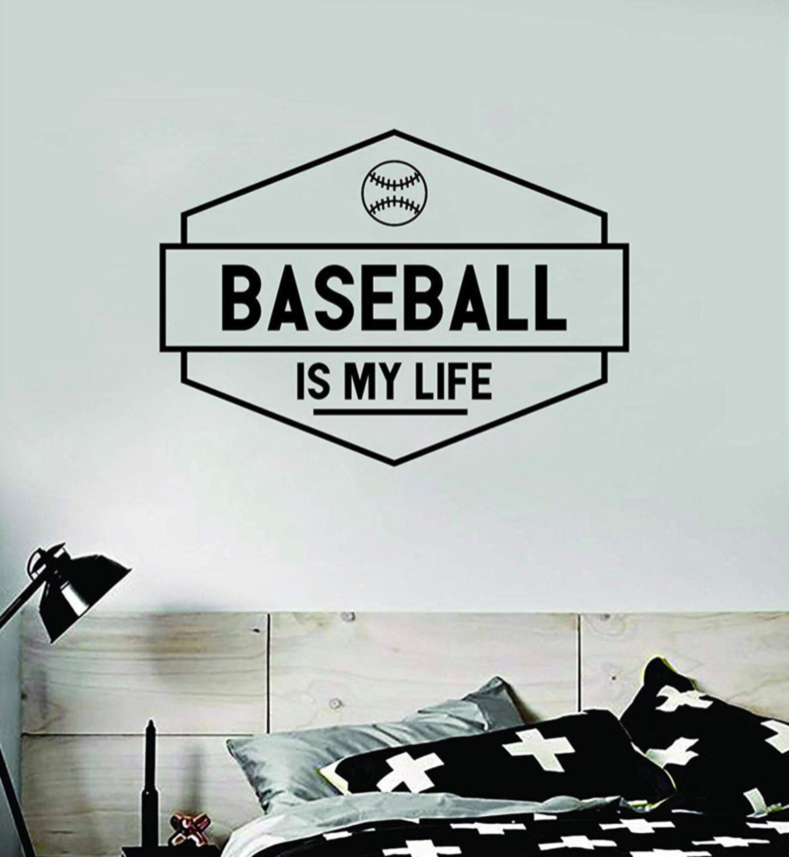 Baseball Is My Life Wall Decal Quote Home Room Decor Etsy
