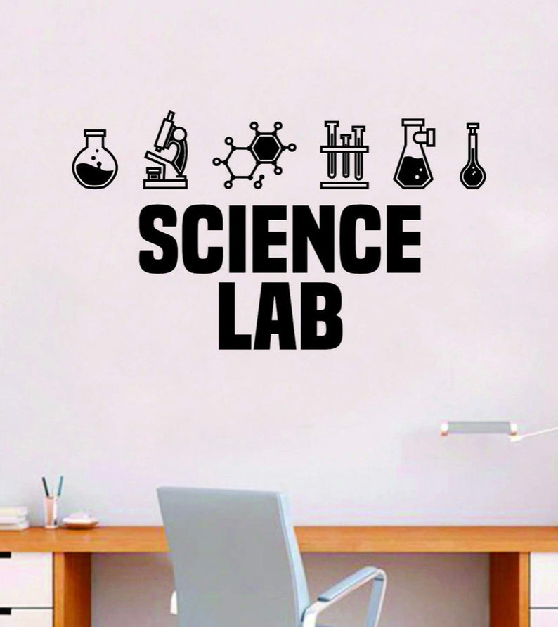 Science Lab v2 Quote Decal Sticker Wall Vinyl Art Home Room Etsy
