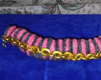 Handmade Felt Bracelet/Chain/OOAK