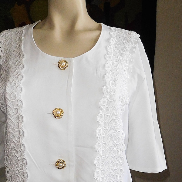 Elegant Amanzing Variable Blouse/SE Blusen by Stenau Collections/Metal Decorative Buttons