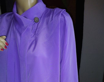 Purple Elegant Blouse/Handmade