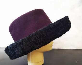 Woolen Purple Hat/Whiteley England