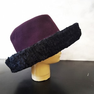 Woolen Purple Hat/Whiteley England
