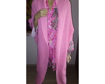 Pink Poncho/Cardigan/Italian Fashion