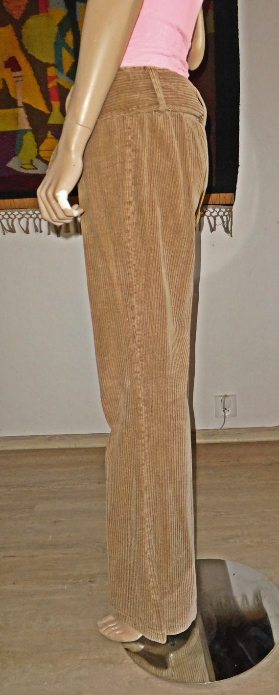 Cotton Corduroy Pants/Belt Pants/Vintage - image 2