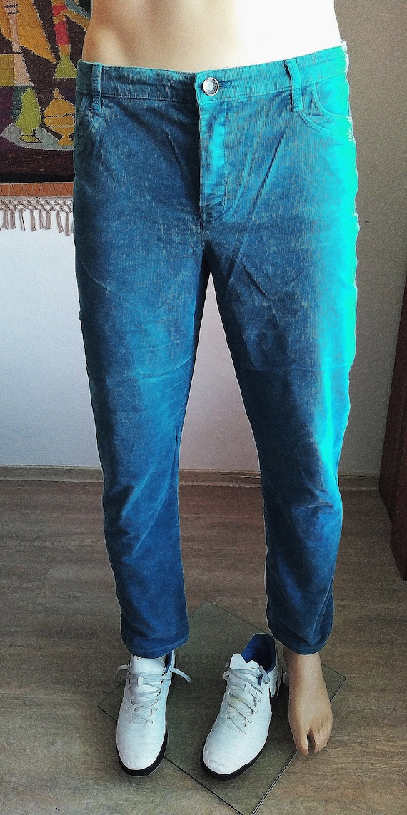 Pantalon turquoise homme hotsell