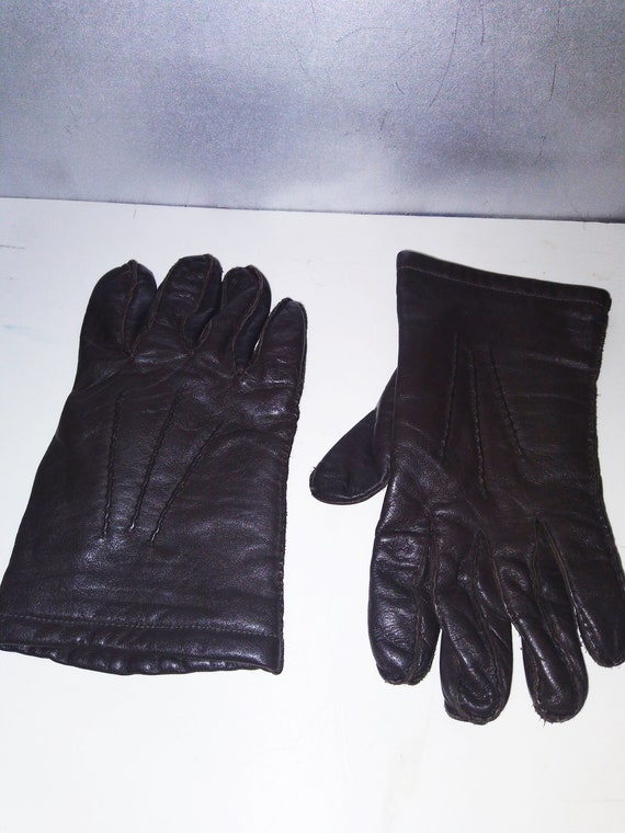 Vintage Leather Gloves/for Men/1970s - image 1